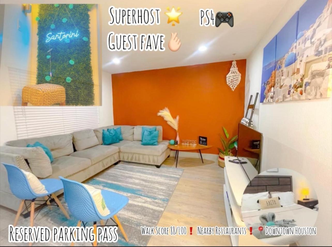 Modern Santorini Suite Houston Nrg Tmc Luxurious Walkable Dış mekan fotoğraf